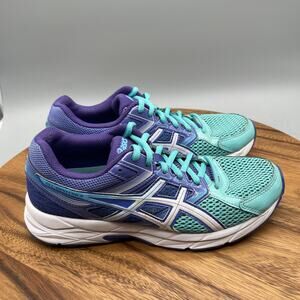 Asics Gel Contend 3 Shoes Womens 7.5 Blue Running Comfort Walking Gym Sneakers